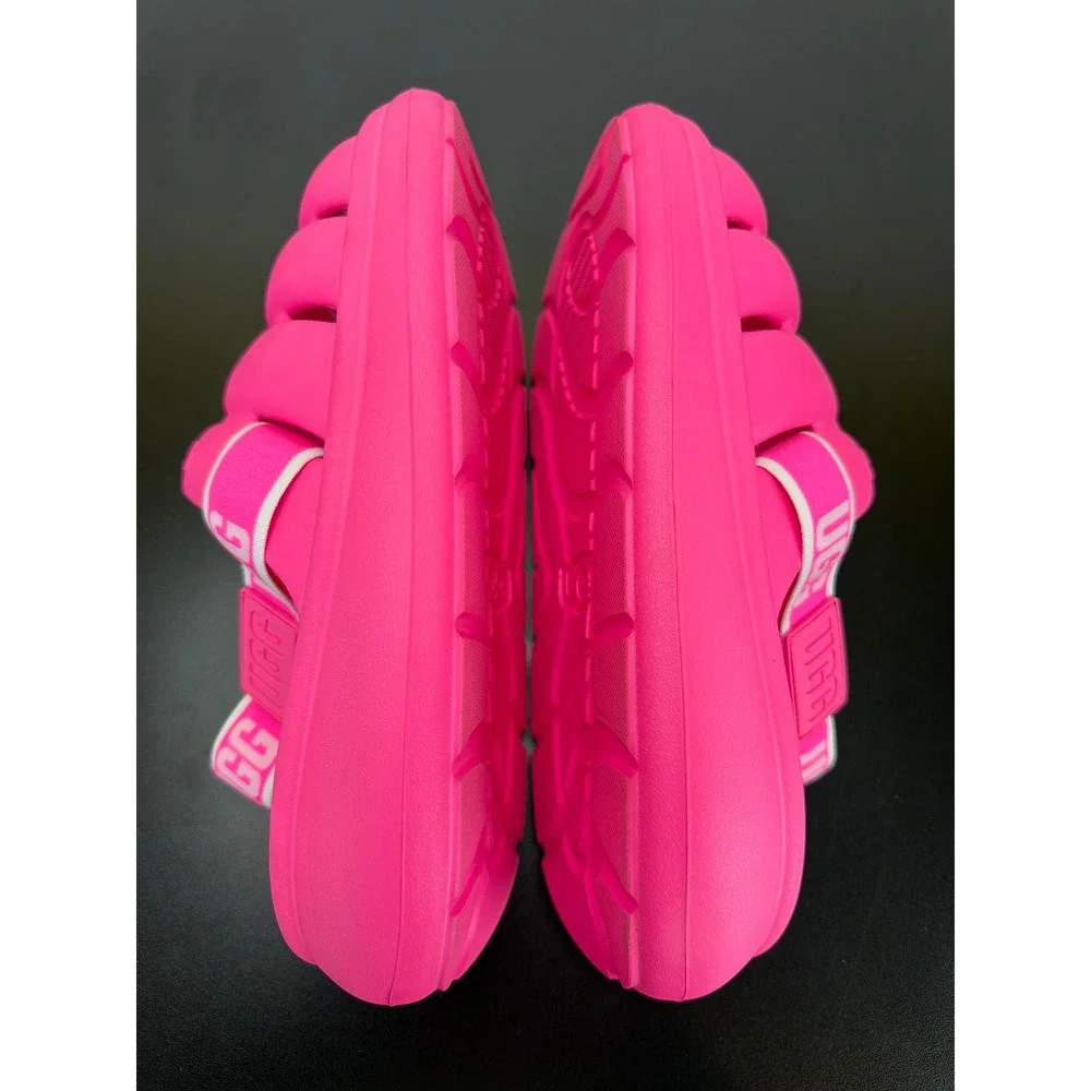 Ugg Pink Sport Yeah Sandal Slingback Size 11 Vibrant Summer Water Resistant